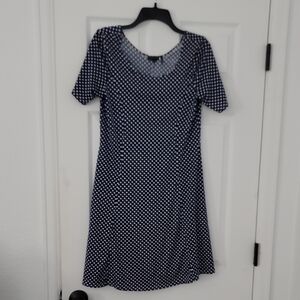 Tricotto Navy and White Mini Dress